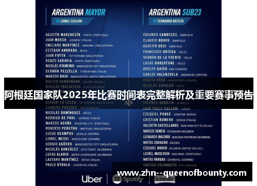 阿根廷国家队2025年比赛时间表完整解析及重要赛事预告