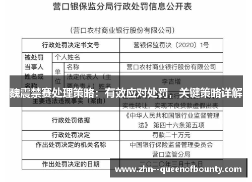 魏震禁赛处理策略：有效应对处罚，关键策略详解